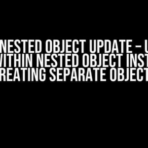 Formik: Nested Object Update – Updating Field Within Nested Object Instead of Creating Separate Objects