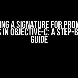 Generating a Signature for Promotional Offers in Objective-C: A Step-by-Step Guide