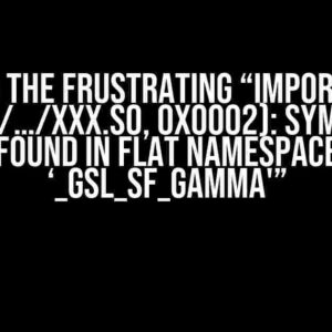 Solving the Frustrating “ImportError: dlopen(/…/XXX.so, 0x0002): symbol not found in flat namespace ‘_gsl_sf_gamma'”